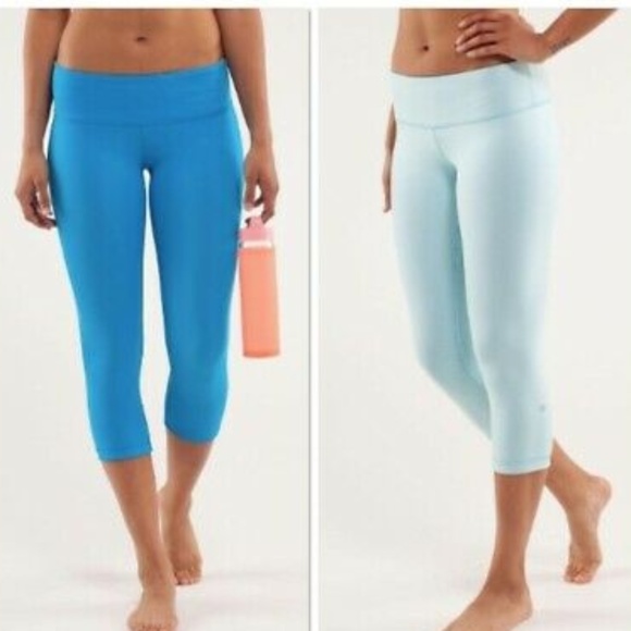 lululemon athletica Pants - Lululemon Wunder Under Reversible Crop Leggings 8